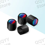 4pcs Metal Alloy Car Wheel Tire Valve Caps | Waterproof Dustproof Tire Stem Covers close-up view