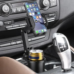 Car Cup Holder Expander with 360 Rotation Phone Holder