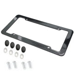 NEW Universal 30*15CM 1/2pcs License Plate Frame Carbon Pattern Plastic License Plate Fr detail view
