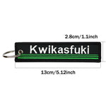 Double-Sided Embroidery Key Ring Keychain For Motocycle Keys alternate view