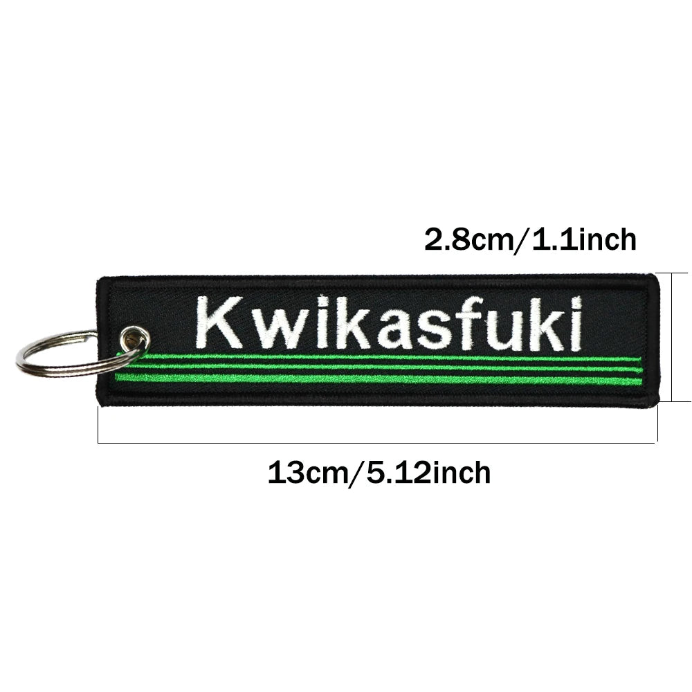 Double-Sided Embroidery Key Ring Keychain For Motocycle Keys alternate view