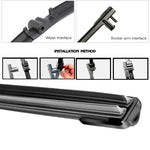 Universal Car Wiper Blades | Soft Dual Rubber Frameless Windshield Wipers lifestyle view