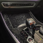 Forged Carbon Fiber Vinyl Wrap Black Cosmic Hex Glossy Ghost Car Vinyl Film For Auto Mot detail view