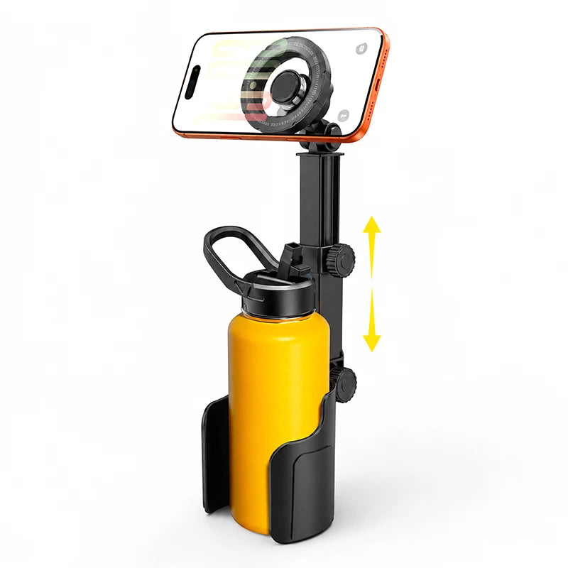 Magnetic Car Phone Holder 2-in-1 Cup Mount