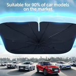 Car Sunshade Windshield Umbrella Front Sun Shade Parasol Foldable Summer Protection C lifestyle view