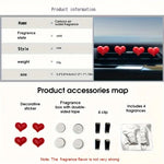 Red Heart Car Air Outlet Decorative Clip | Car Perfume and Air Freshener lifestyle view