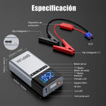 BRPOM 26800mAh Portable Car Starter with Air Compressor 180 PSI 6000A Starter 12V Car Battery Starter Box Car Battery Jumper Starter