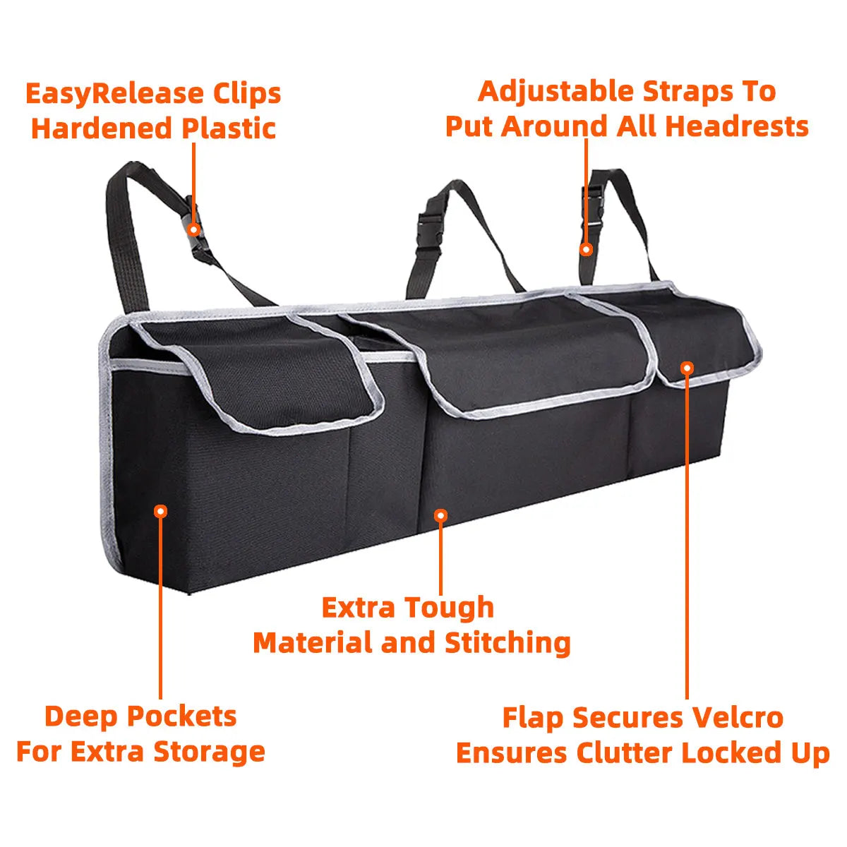 Car Seat Back Storage Bag Interior Organizer