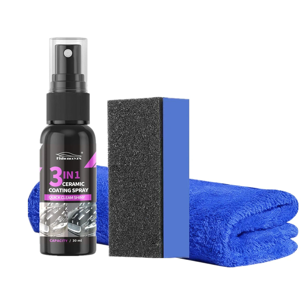 3 in 1 Car Ceramic Liquid Coating Spray Nano Crystal Hydrophobic Layer Polishing Agen alternate view