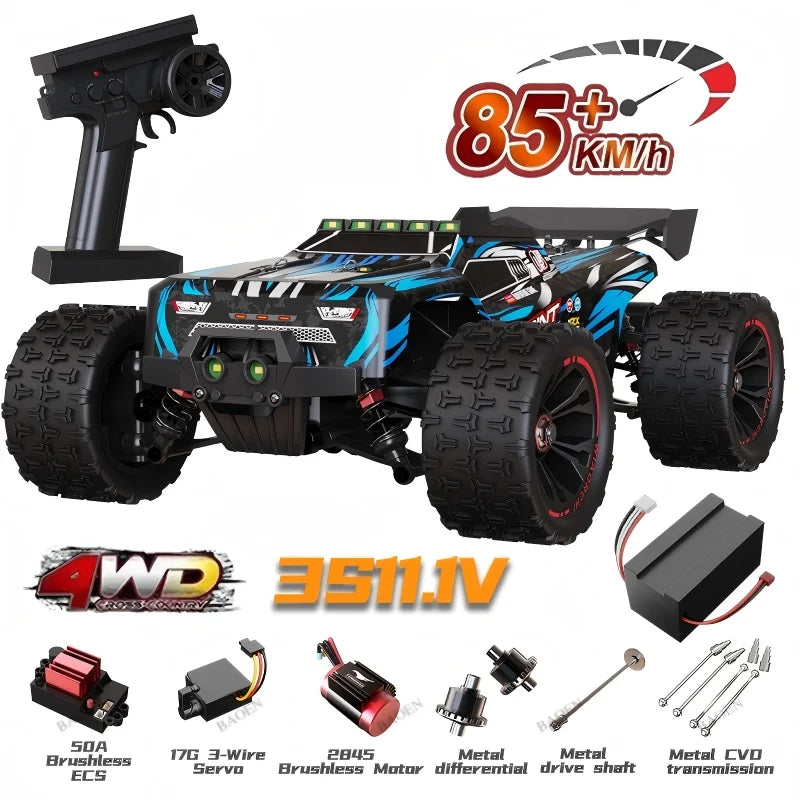 SCY9522PRO 85KM/H High Speed RC Car Brushless 4WD Off-Road Drift Remote Control Car 1: close-up view