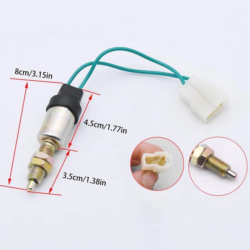 Brake Light Switch JK231 | Normally Closed Easy Install Safety Stop Lamp Switch additional angle