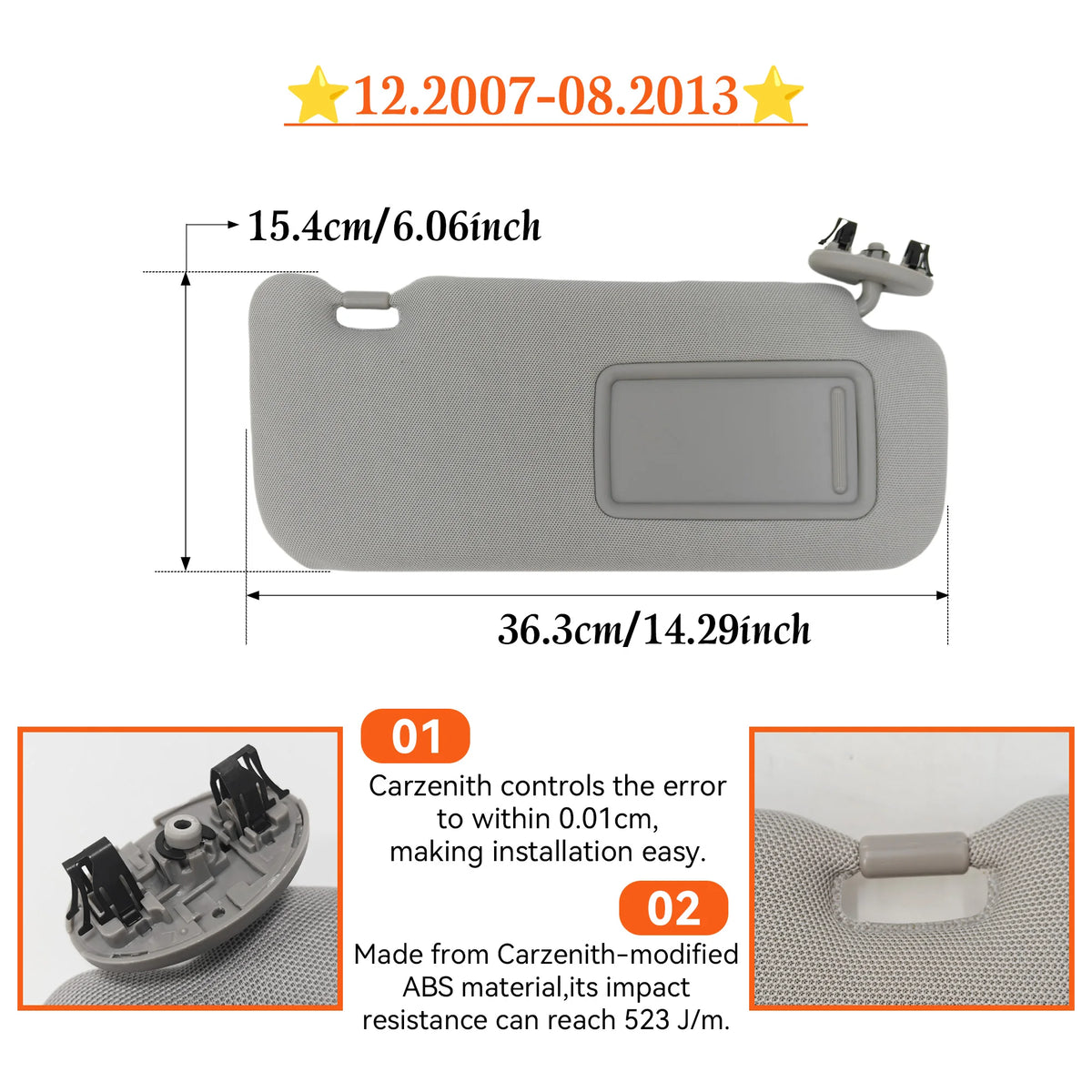 Sun Visor For Toyota Corolla E120 E140 E180 2001-2019 Auris Altis Car Left Sunvisor Right Side Sunshade Accessories Replacement