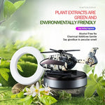 Car Solar Air Freshener | Automatic Rotation Helicopter Essential Oil Diffuser for Da lifestyle view