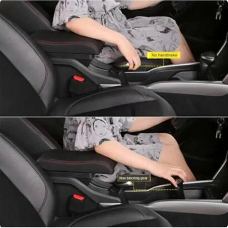 For Peugeot 2008 Armrest box 2012-2018 Car Storage Box With USB Charging Auto Retrofit Parts Interior Details Car Accessories