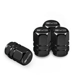 4Pcs Aluminum Alloy Tire Valve Caps for BYD Models | Waterproof Dustproof Cover Set detail view