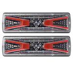 2 Pcs LED Tail Lights with Turn Signals Brake Lights and Reverse Lights | Universal F alternate view