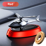 Solar Car Air Freshener Helicopter Decor | Solar Rotating Aromatherapy for Car Interior detail view
