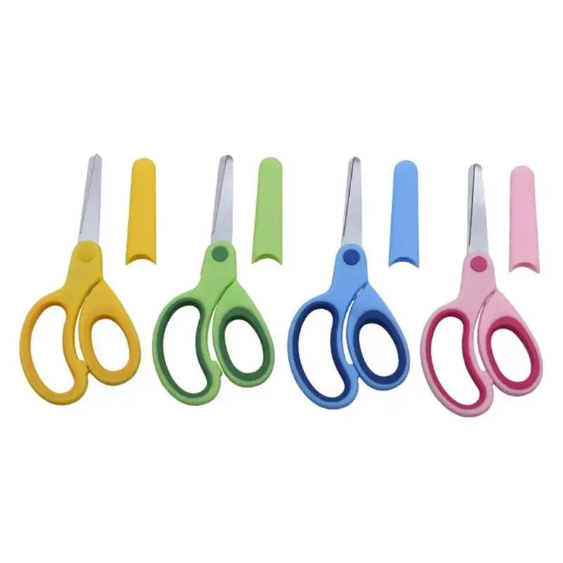 Left Handed Scissors Stainless Steel Colorful Cute Design For Students Children Office U detail view