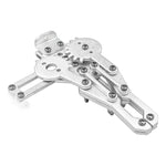 Black Multi Dof Robot Parts Accessory M3/M4 Screw U Beam Servo Bracket For Robot Kit Standard Part Steering Bearing Bracket Kit