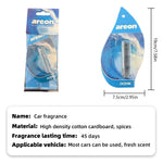 Areon 5/20pcs OCEAN Scent Car Air Freshener, Natural Tea-Scented Paper, Car-Mounted Hanging Type, Car Interior Accessories