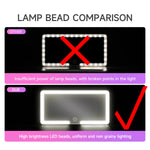 Fccemc Car Sun Visor Makeup Mirror LED Touch Screen Adjustable Brightness Auto Interior Makeup HD Mirror Charging Vanity Mirror