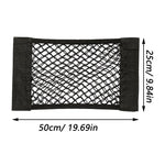 1 Universal Car Storage Bag Dual-Layer Mesh Trunk Organizer | Integrated Car Storage B close-up view