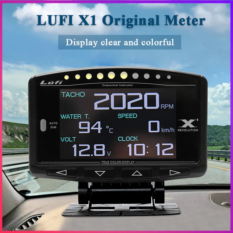 OBD2 Digital Gauge | Smart Car Diagnostic Meter with Real-Time Data