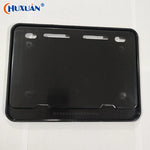 Universal Motorcycle License Plate Frame | Rustproof Front & Rear Fit close-up view