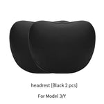 OULEX Car Seat Neck Pillow for Tesla Model 3 Y | Soft Memory Foam Headrest and Lumbar lifestyle view