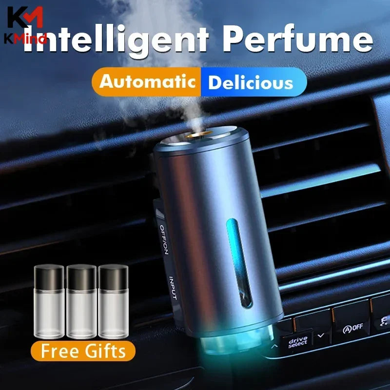 K&M Car Air Freshener Diffuser, Electric Vent Clip Humidifier Mist Aromatherapy for Removing Odors, Car Accessories
