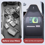 Backseat Car Organizer for Kids- Dual Pockets or Clear Tablet Window, Waterproof & Sc lifestyle view