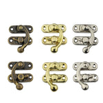 4pcs Box Toggle Latch Hasp Hook Lock Closure for Wooden Jewelry Chest Gift Wine Case Lea detail view