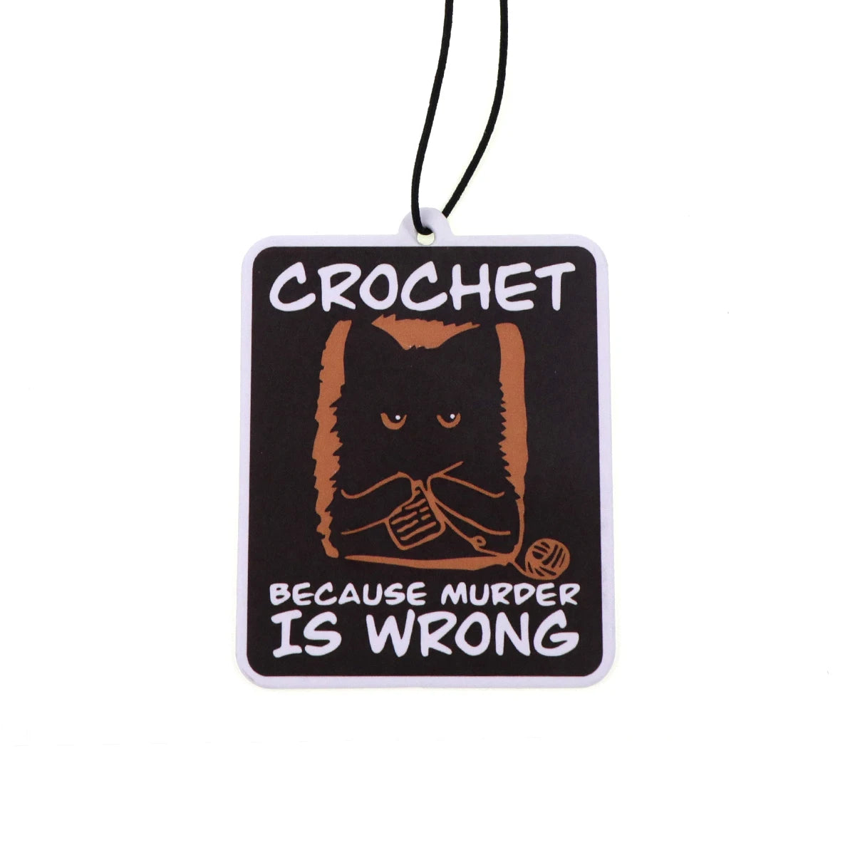 Raccoon Quotes Fragrant Paper Car Air Freshener | Solid Perfume Hanging for Home and A close-up view