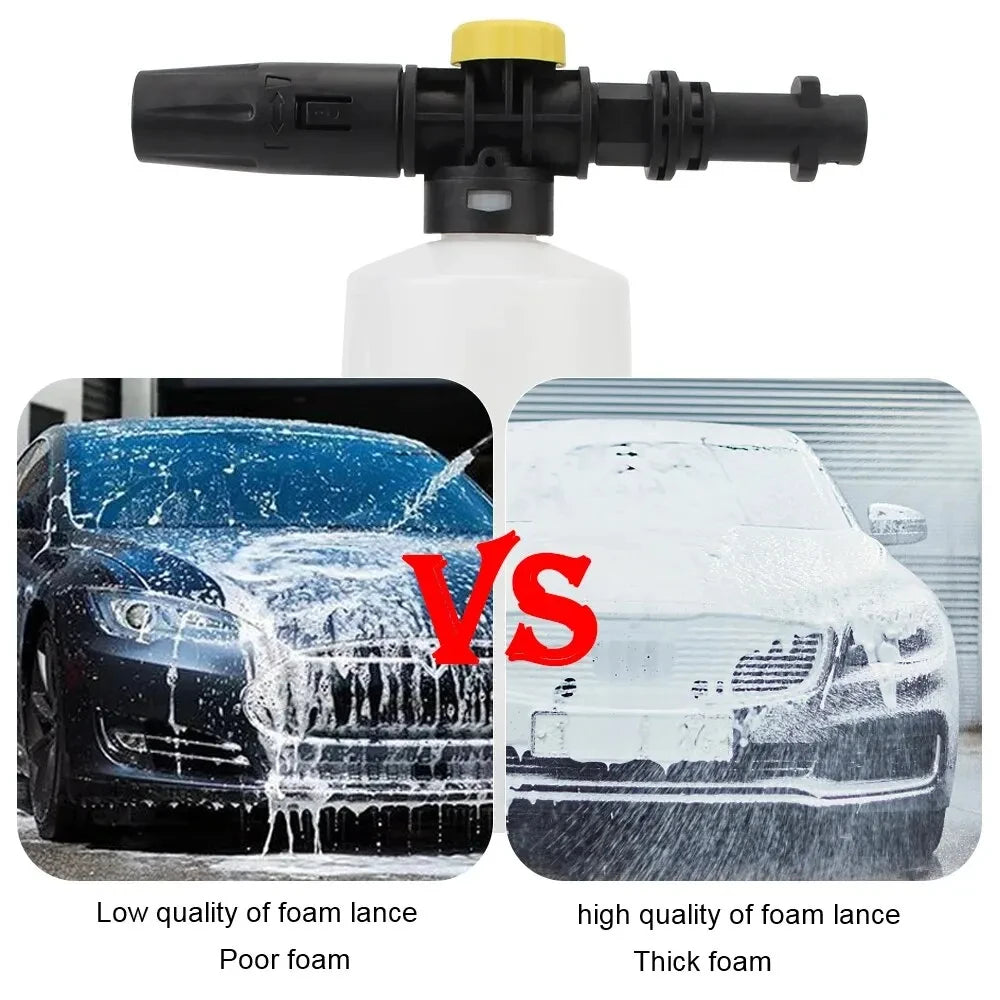 750ML Snow Foam Lance | Adjustable Car Soap Foam Generator for Karcher K2 to K7 additional angle