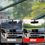 Car Glass Polish Coating Kit for Windshield Oil Film Removal Paste Car Glass Water Rep close-up view