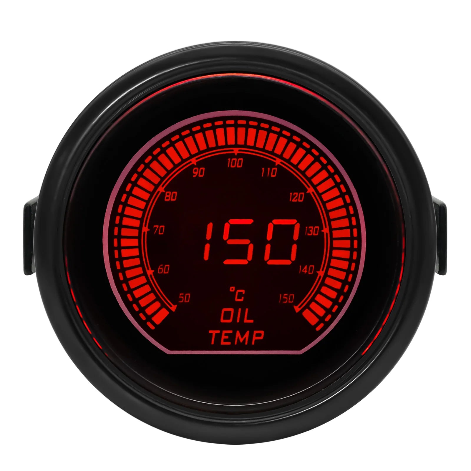 AD 2" 52mm Red and Blue Dual LED Car Gauge Set | Boost, Water Temp, Oil Temp, Oil Pre alternate view