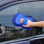 1Pc Car Wash Microfiber Chenille Car Wash Sponge Care Washing Brush Pad Washing Towel lifestyle view