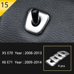 Car Styling For BMW X5 X6 E70 E71 Console Gearshift Frame Decorative Trim Strips Stai alternate view