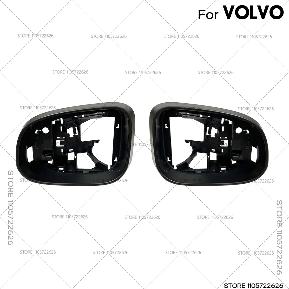For 2011 2012 2013 2014 2015 2016 2017 2018 2019 Volvo S60 V60  V40 V70  Door Rearview Mirror Cover Frame Holder