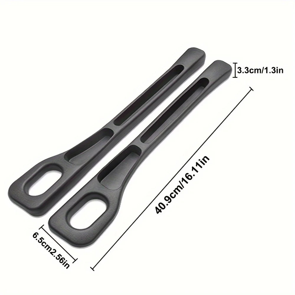 Car Seat Gap Filler Organizer Strip 2 Pc Black additional angle