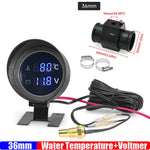 Car Water Temperature Gauge with Voltmeter 2 in 1 | -10 to 110 Celsius LCD Display lifestyle view