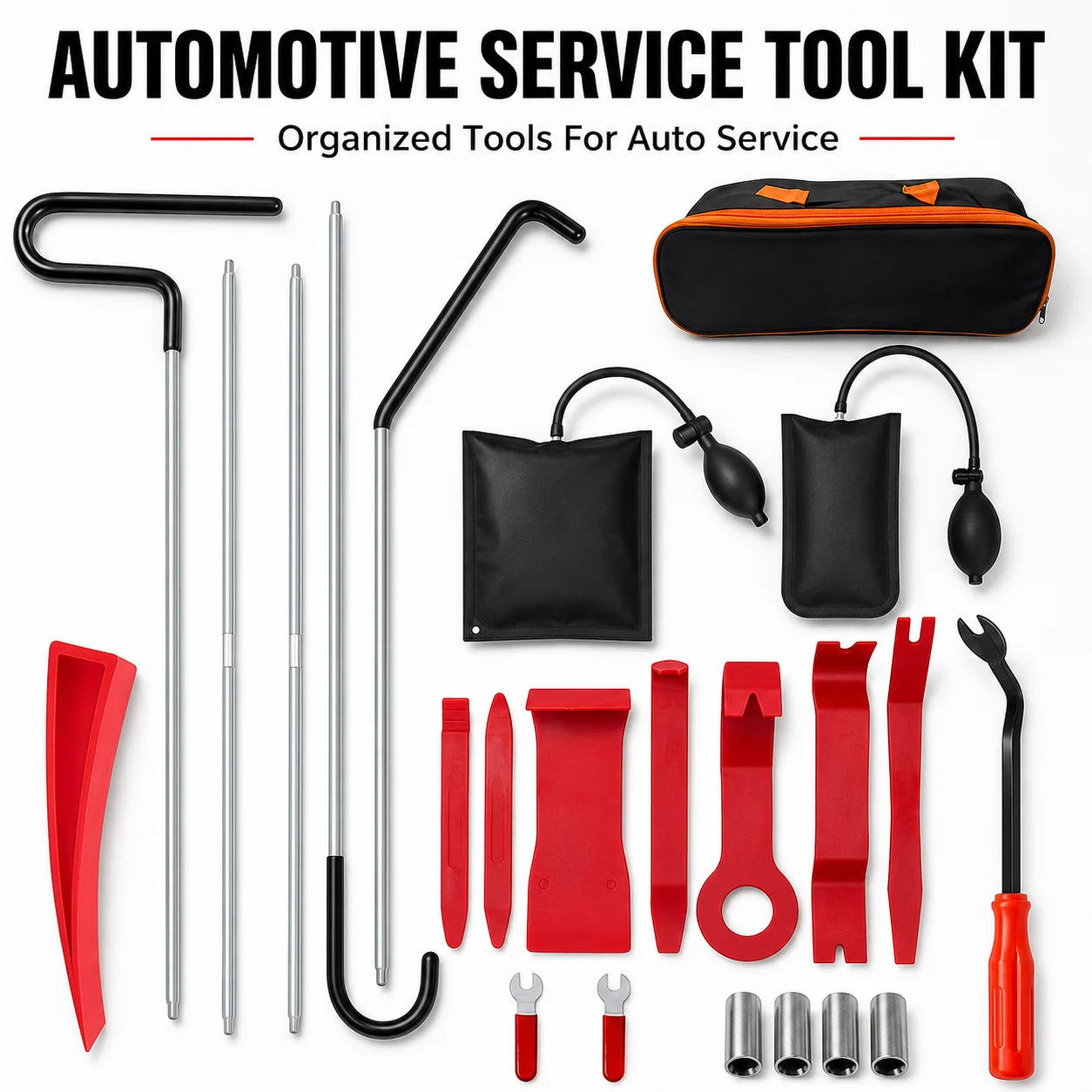 Car Door Tool Kit Inflatable Air Pump Auto Window Door Open Fixing Gripper Tools with alternate view