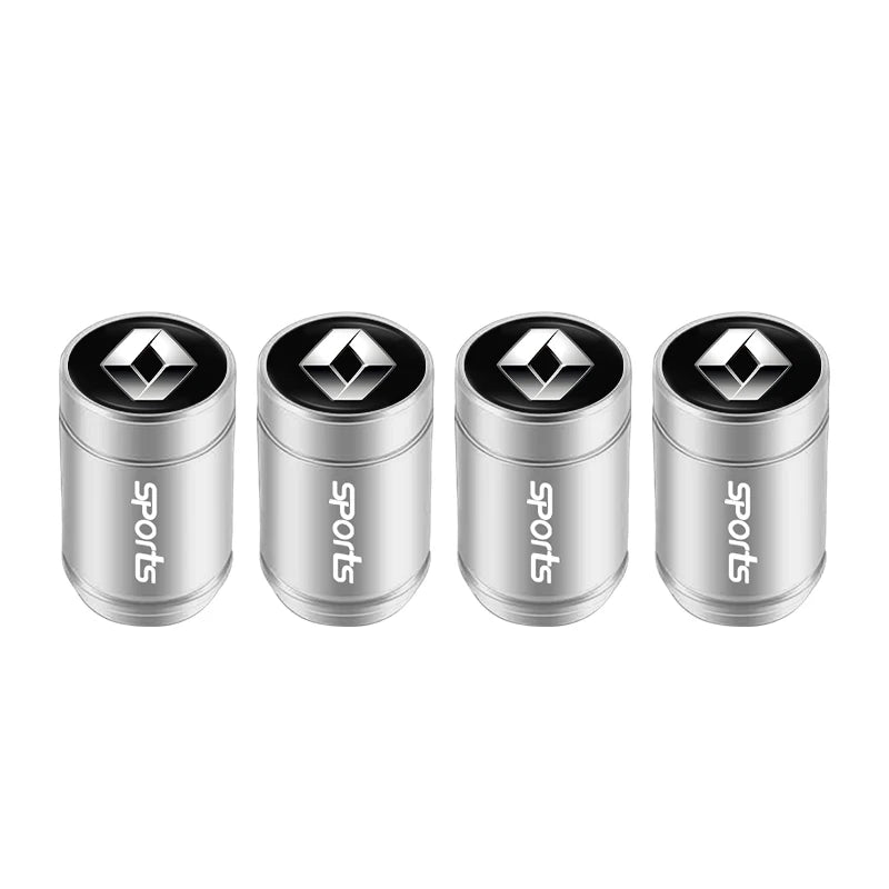 4Pcs Aluminum Alloy Tire Valve Stem Caps for Renault Models | Dust-Proof Car Tire A additional angle