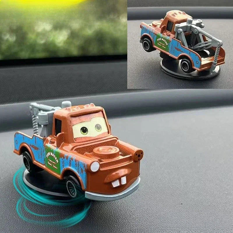 Cartoon DSN Cars 3 Lightning Mcqueen Drift Rotation Decoration Automotive Dashboard Turning Automotive Center Console Prop Gifs