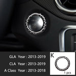 Car Styling Carbon fiber interior button panel Decoration Cover Trim Sticker frame Fo lifestyle view