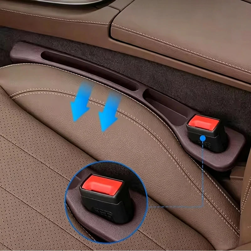 2Pcs Car Seat Gap Filler With Key & Phone Holder, Durable EVA Multi-Slot Auto Interior Storage Organizer Accessories