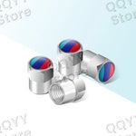 4pcs Metal Alloy Car Wheel Tire Valve Caps | Waterproof Dustproof Tire Stem Covers close-up view