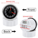 52mm 12-Hour Digital Clock Gauge | 8-Color Backlight for Car Truck Yachts detail view