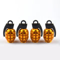 4pcs Aluminum Grenade Tire Valve Stem Caps | Dust Proof Car Truck Bike Valve Covers alternate view