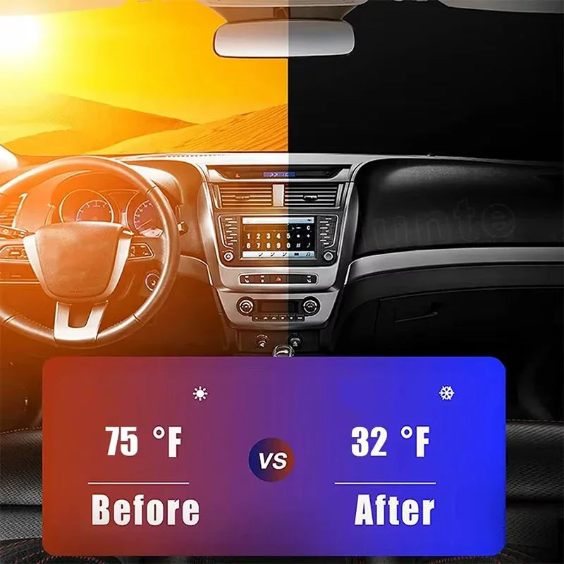 Car Windshield Sun Shade Covers Front Window Sunscreen Sun Visors Heat Insulation Sunshade Parasol for Car Accessories WORLDKPI